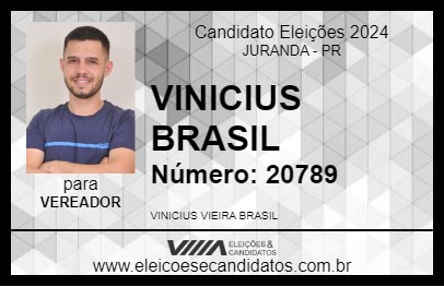 Candidato VINICIUS BRASIL 2024 - JURANDA - Eleições