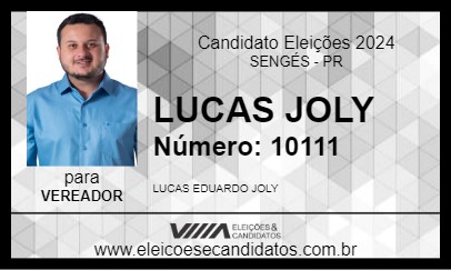 Candidato LUCAS JOLY 2024 - SENGÉS - Eleições