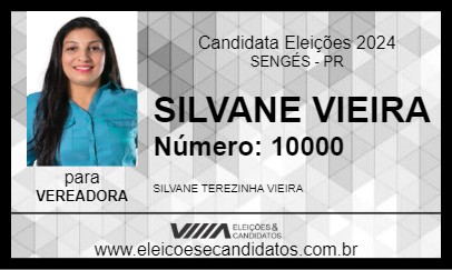 Candidato SILVANE VIEIRA 2024 - SENGÉS - Eleições