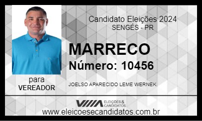 Candidato MARRECO 2024 - SENGÉS - Eleições