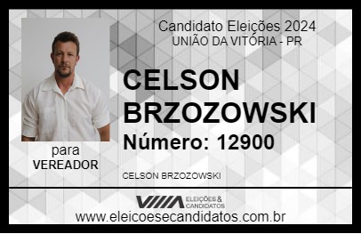 Candidato CELSON BRZOZOWSKI 2024 - UNIÃO DA VITÓRIA - Eleições