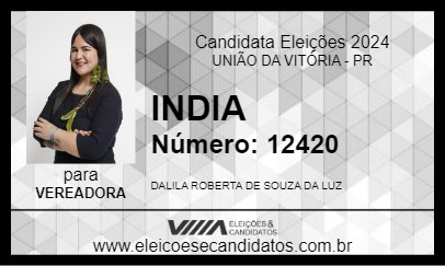 Candidato INDIA 2024 - UNIÃO DA VITÓRIA - Eleições