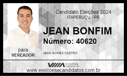 Candidato JEAN BONFIM 2024 - ITAPERUÇU - Eleições