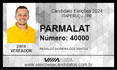 Candidato PARMALAT 2024 - ITAPERUÇU - Eleições