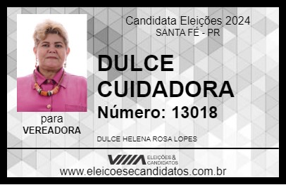 Candidato DULCE CUIDADORA 2024 - SANTA FÉ - Eleições