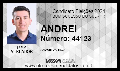 Candidato ANDREI 2024 - BOM SUCESSO DO SUL - Eleições