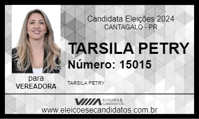 Candidato TARSILA PETRY 2024 - CANTAGALO - Eleições