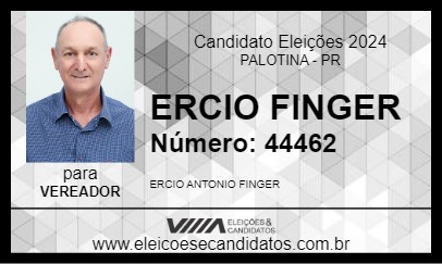 Candidato ERCIO FINGER 2024 - PALOTINA - Eleições