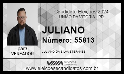 Candidato JULIANO 2024 - UNIÃO DA VITÓRIA - Eleições