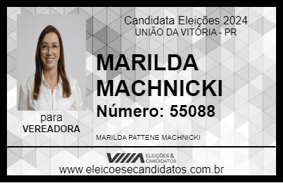 Candidato MARILDA MACHNICKI 2024 - UNIÃO DA VITÓRIA - Eleições