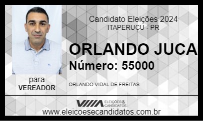 Candidato ORLANDO JUCA 2024 - ITAPERUÇU - Eleições