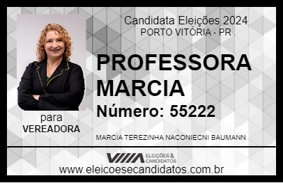 Candidato PROFESSORA MARCIA 2024 - PORTO VITÓRIA - Eleições