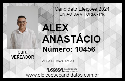 Candidato ALEX ANASTÁCIO 2024 - UNIÃO DA VITÓRIA - Eleições