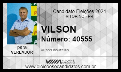 Candidato VILSON 2024 - VITORINO - Eleições