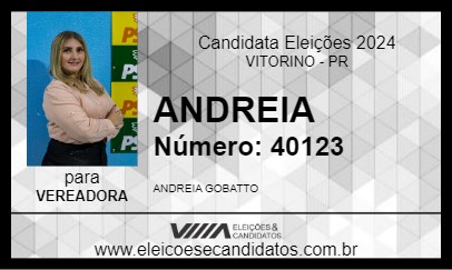 Candidato ANDREIA 2024 - VITORINO - Eleições