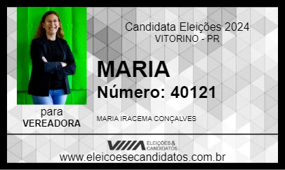 Candidato MARIA 2024 - VITORINO - Eleições