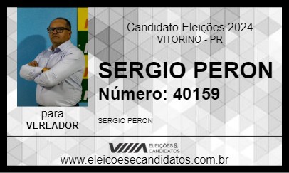 Candidato SERGIO PERON 2024 - VITORINO - Eleições