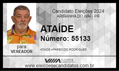 Candidato ATAÍDE 2024 - ARIRANHA DO IVAÍ - Eleições