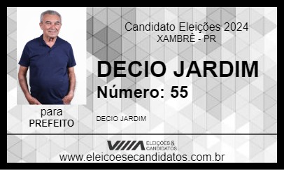 Candidato DECIO JARDIM 2024 - XAMBRÊ - Eleições