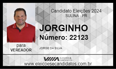 Candidato JORGINHO 2024 - SULINA - Eleições