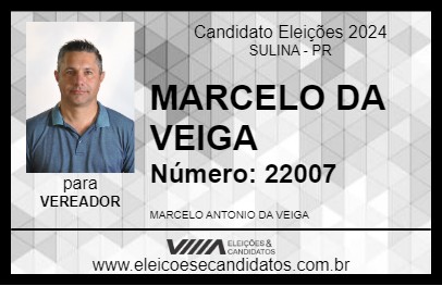 Candidato MARCELO DA VEIGA 2024 - SULINA - Eleições