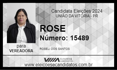 Candidato ROSE 2024 - UNIÃO DA VITÓRIA - Eleições