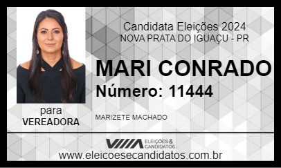 Candidato MARI CONRADO 2024 - NOVA PRATA DO IGUAÇU - Eleições