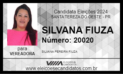 Candidato SILVANA FIUZA 2024 - SANTA TEREZA DO OESTE - Eleições