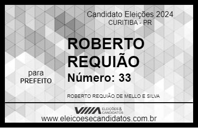 Candidato ROBERTO REQUIÃO 2024 - CURITIBA - Eleições