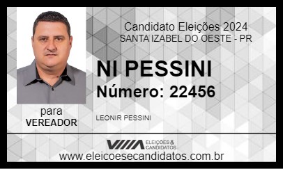 Candidato NI PESSINI 2024 - SANTA IZABEL DO OESTE - Eleições