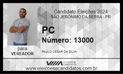 Candidato PC 2024 - SÃO JERÔNIMO DA SERRA - Eleições