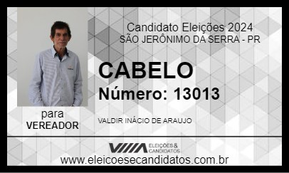 Candidato CABELO 2024 - SÃO JERÔNIMO DA SERRA - Eleições