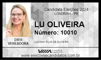 Candidato LU OLIVEIRA 2024 - LONDRINA - Eleições