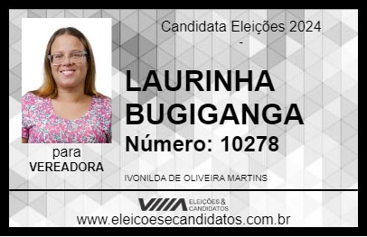 Candidato LAURINHA BUGIGANGA 2024 - LONDRINA - Eleições