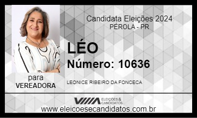 Candidato LÉO 2024 - PÉROLA - Eleições