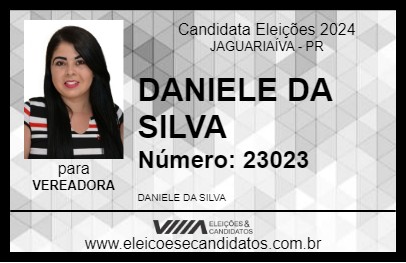 Candidato DANIELE DA SILVA 2024 - JAGUARIAÍVA - Eleições