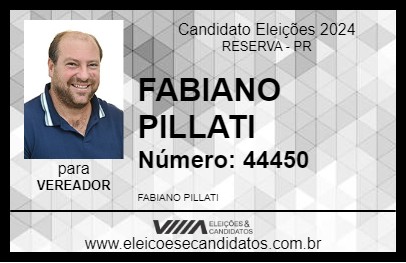 Candidato FABIANO PILLATI 2024 - RESERVA - Eleições