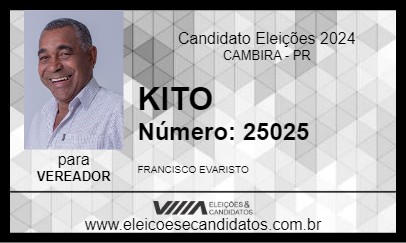 Candidato KITO 2024 - CAMBIRA - Eleições