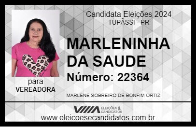 Candidato MARLENINHA 2024 - TUPÃSSI - Eleições