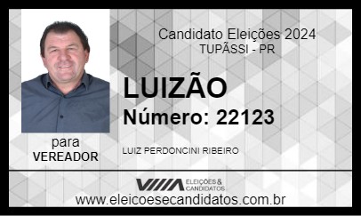 Candidato LUIZÃO 2024 - TUPÃSSI - Eleições