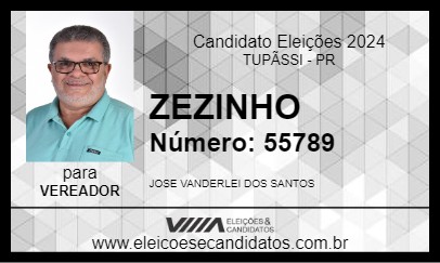 Candidato ZEZINHO 2024 - TUPÃSSI - Eleições