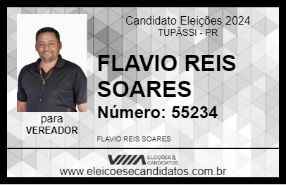 Candidato FLAVIO REIS SOARES 2024 - TUPÃSSI - Eleições