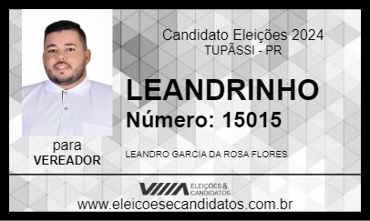 Candidato LEANDRINHO 2024 - TUPÃSSI - Eleições