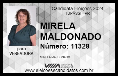 Candidato MIRELA MALDONADO 2024 - TUPÃSSI - Eleições