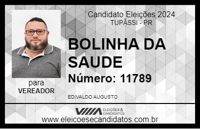 Candidato BOLINHA 2024 - TUPÃSSI - Eleições