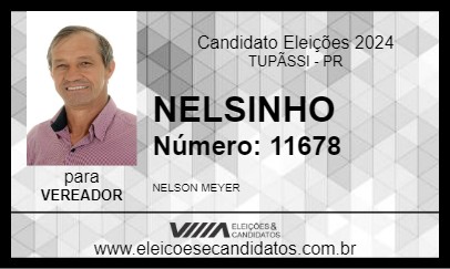 Candidato NELSINHO 2024 - TUPÃSSI - Eleições