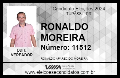 Candidato RONALDO MOREIRA 2024 - TUPÃSSI - Eleições