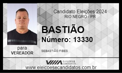 Candidato BASTIÃO 2024 - RIO NEGRO - Eleições