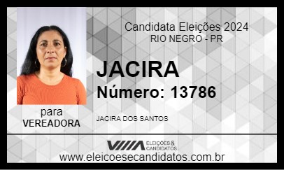 Candidato JACIRA 2024 - RIO NEGRO - Eleições