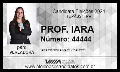 Candidato PROF. IARA 2024 - TUPÃSSI - Eleições